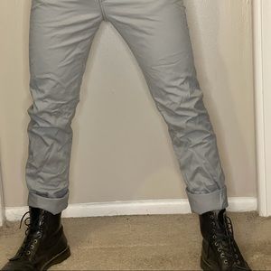LEVIS MENS GREY 510 SKINNY FIT PANTS 32x32